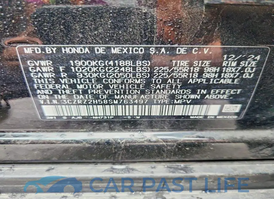3CZRZ2H58SM763497# 13