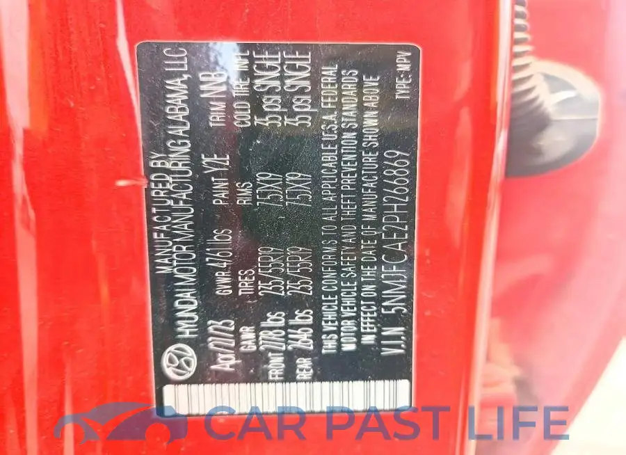 5NMJFCAE2PH266869# 12