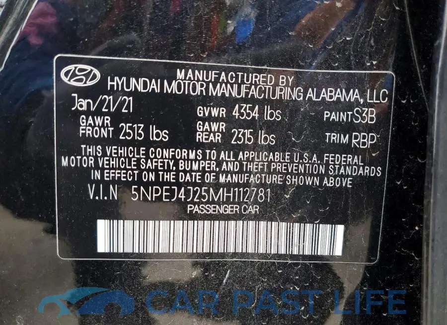5NPEJ4J25MH112781# 13
