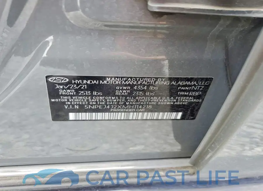5NPEJ4J2XMH114218# 13