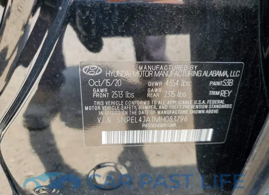 5NPEL4JA1MH083796# 12