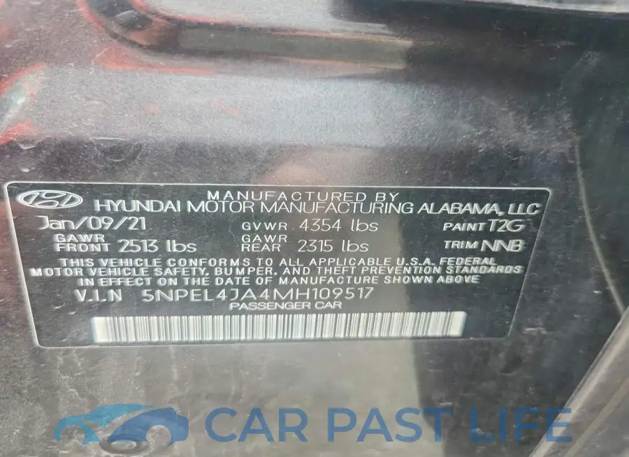 5NPEL4JA4MH109517# 13