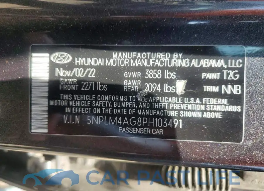 5NPLM4AG8PH103491# 13