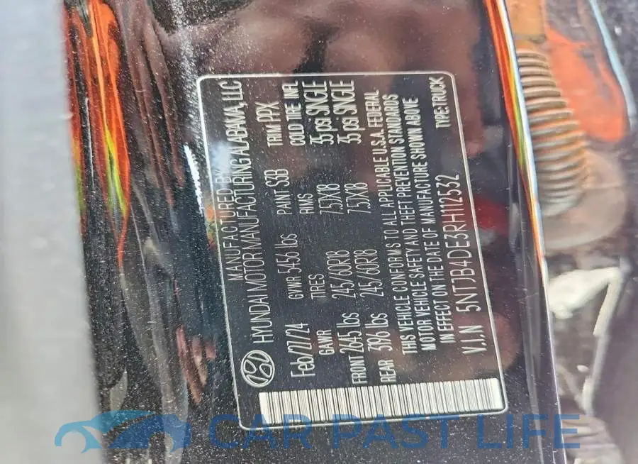 5NTJB4DE3RH112532# 12