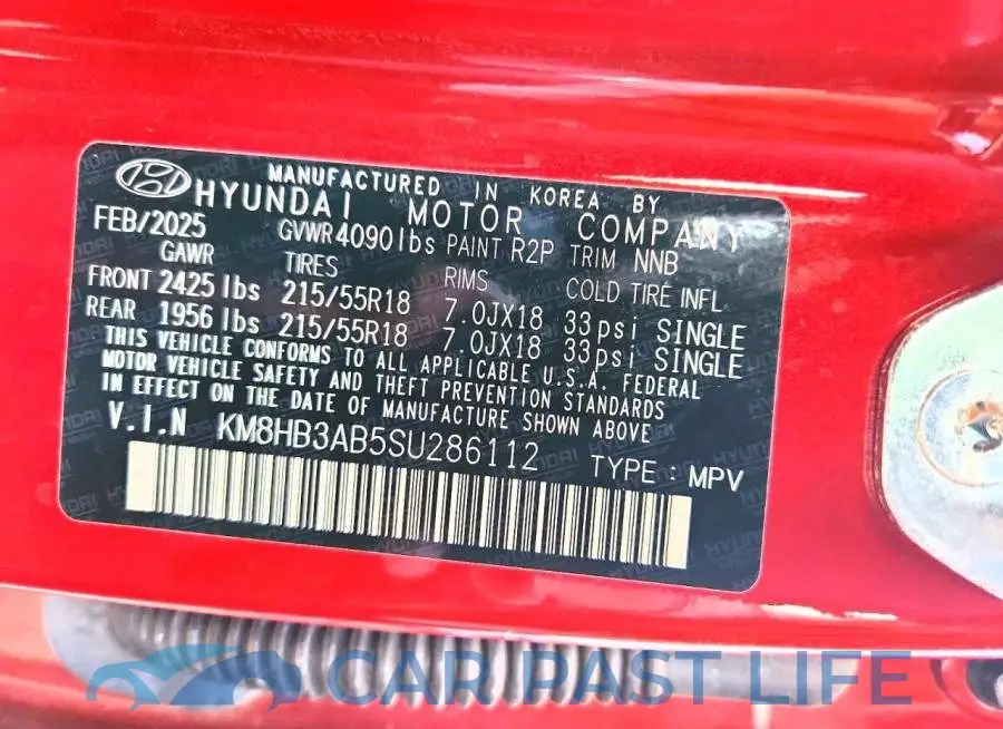 KM8HB3AB5SU286112# 13