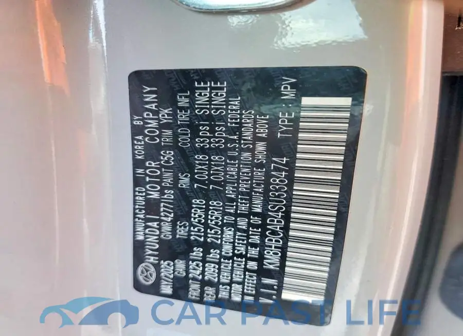 KM8HBCAB4SU338474# 13