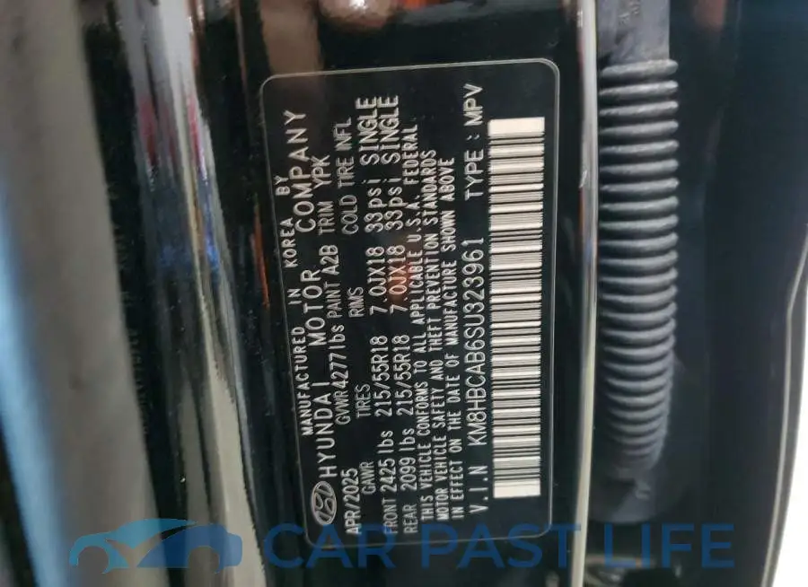 KM8HBCAB6SU323961# 12