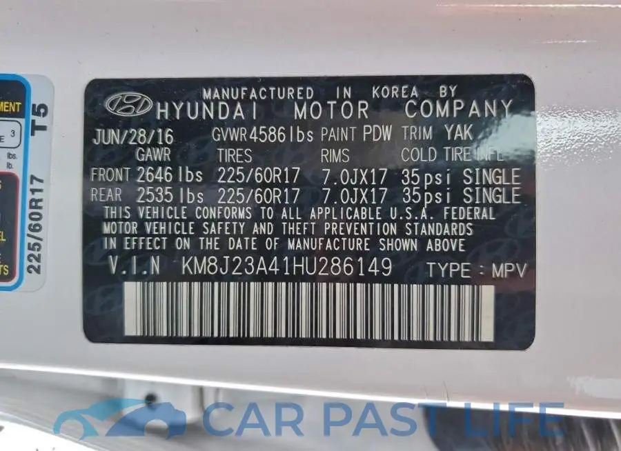 KM8J23A41HU286149# 12