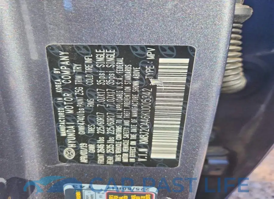 KM8J2CA46KU005342# 14