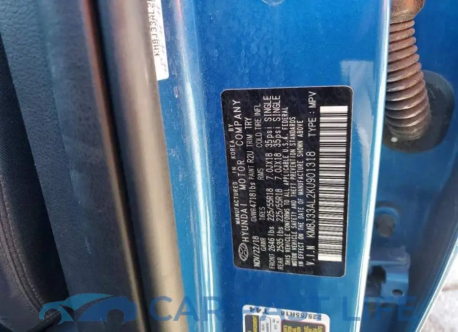 KM8J33AL2KU901318# 13