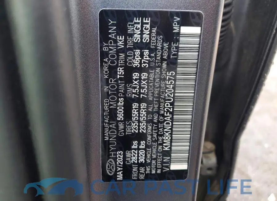 KM8KNDAF2PU204575# 14