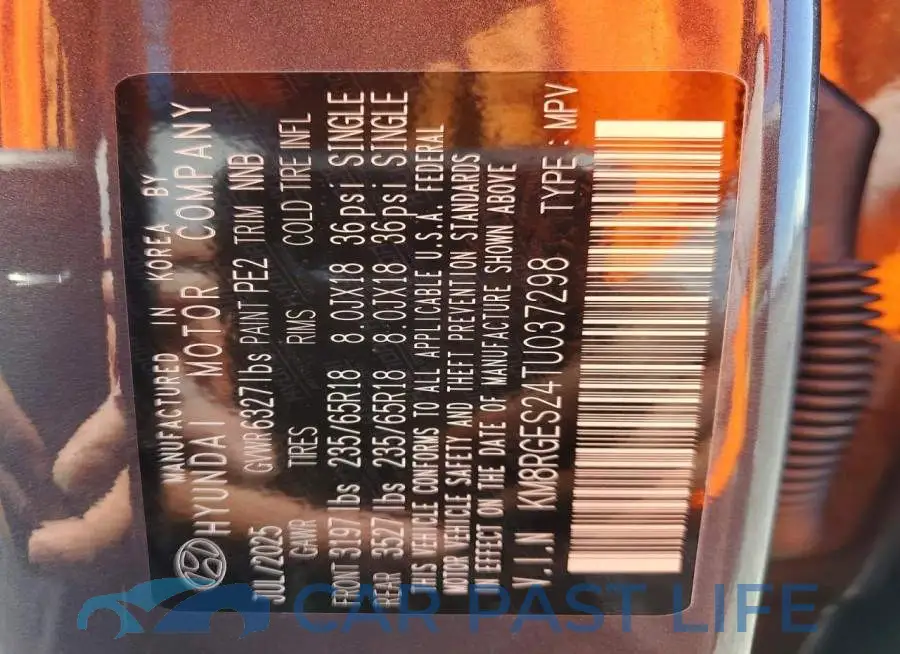 KM8RGES24TU037298# 14