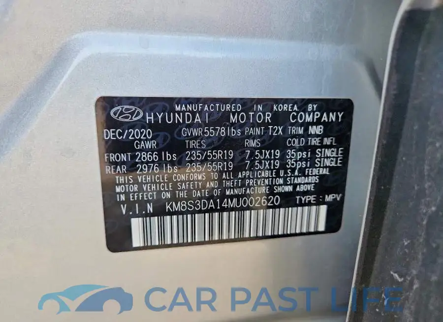 KM8S3DA14MU002620# 14