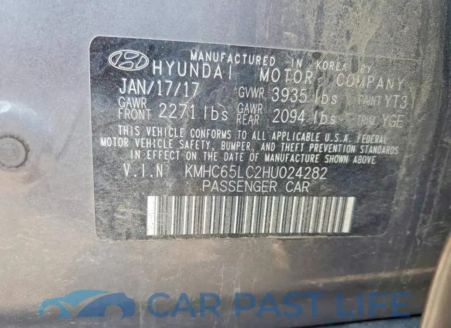 KMHC65LC2HU024282# 12