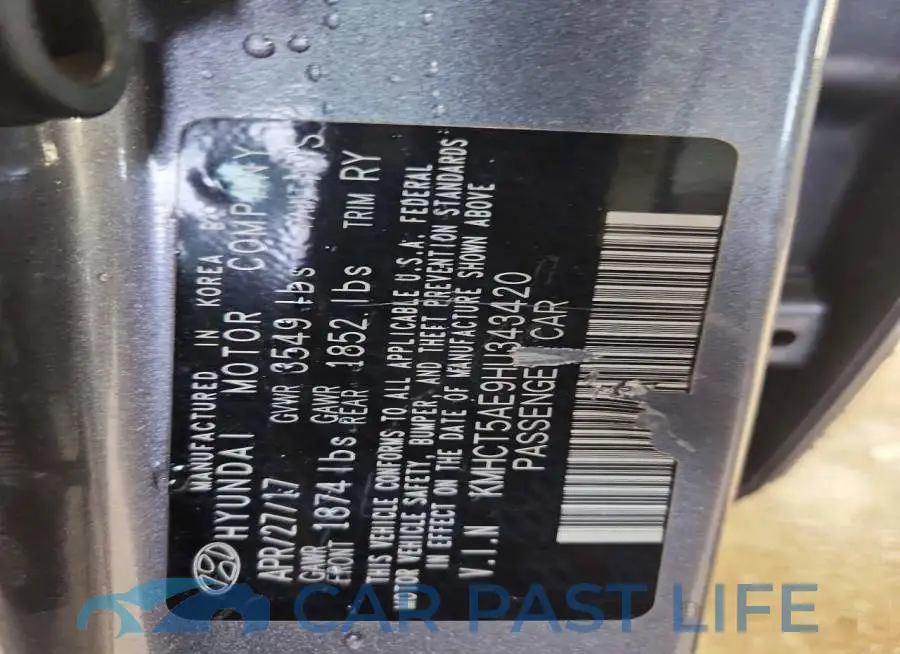 KMHCT5AE9HU343420# 12