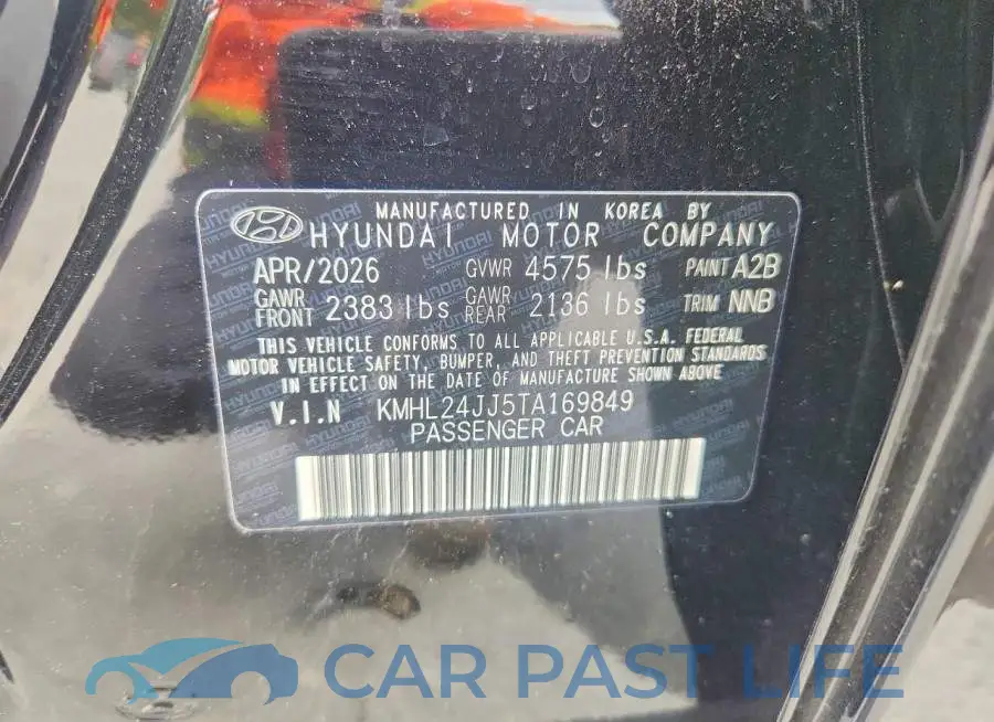 KMHL24JJ5TA169849# 13