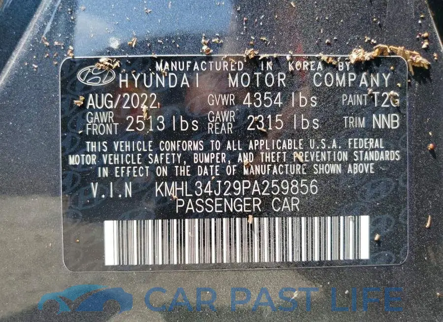 KMHL34J29PA259856# 12