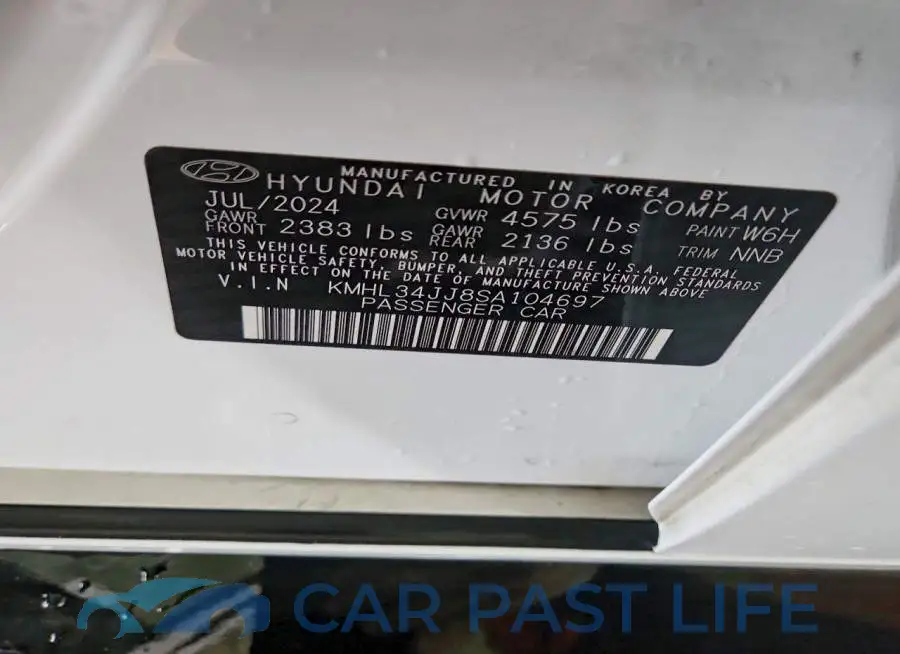 KMHL34JJ8SA104697# 12