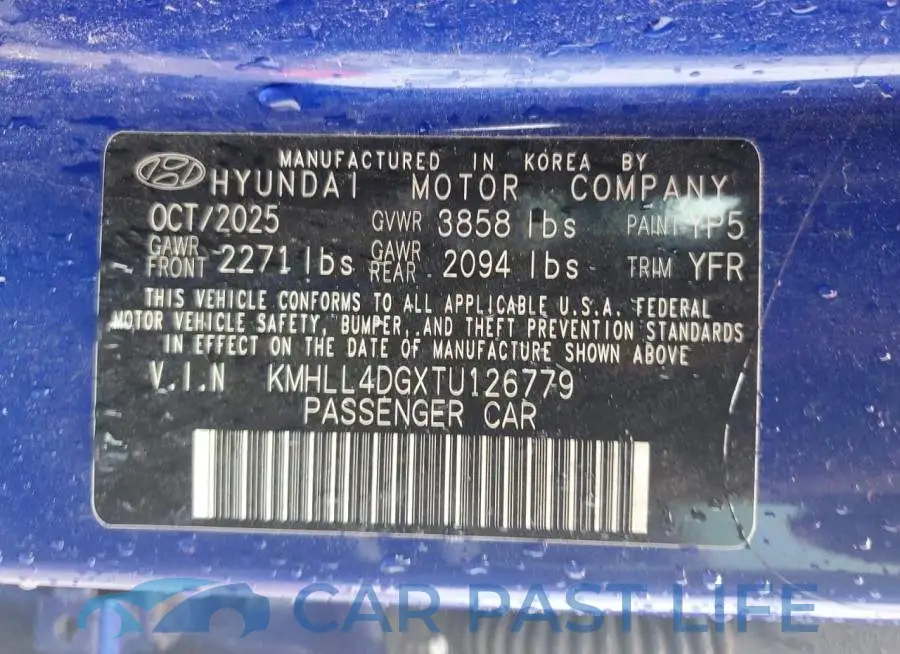 KMHLL4DGXTU126779# 13