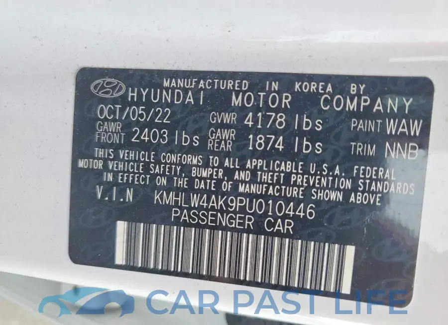 KMHLW4AK9PU010446# 12