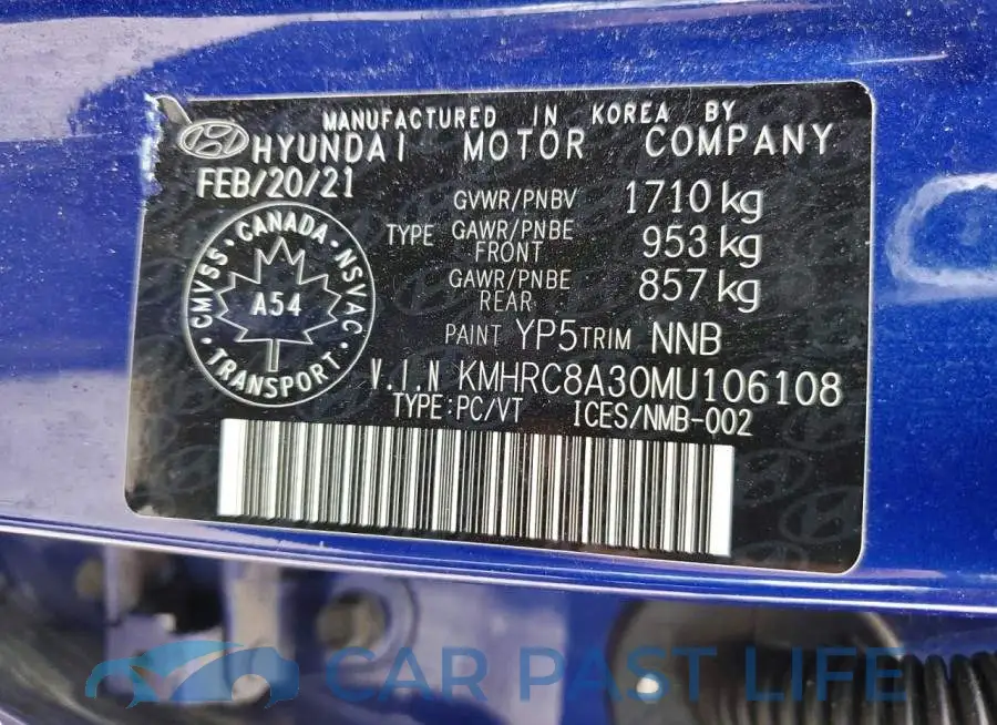 KMHRC8A30MU106108# 14
