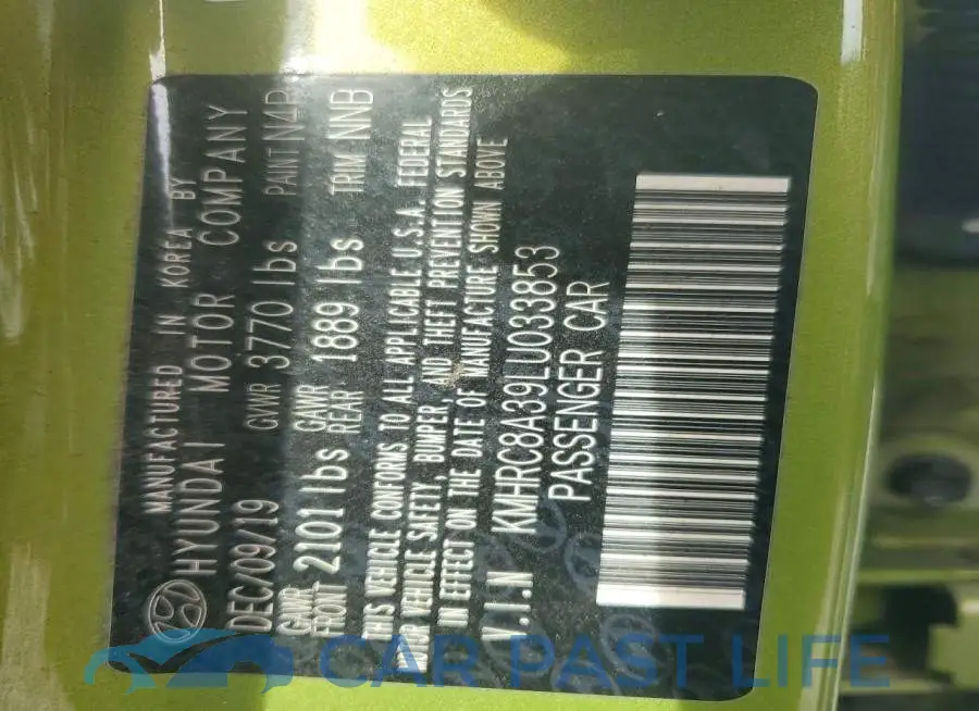 KMHRC8A39LU033853# 13