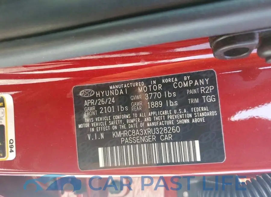 KMHRC8A3XRU328260# 13