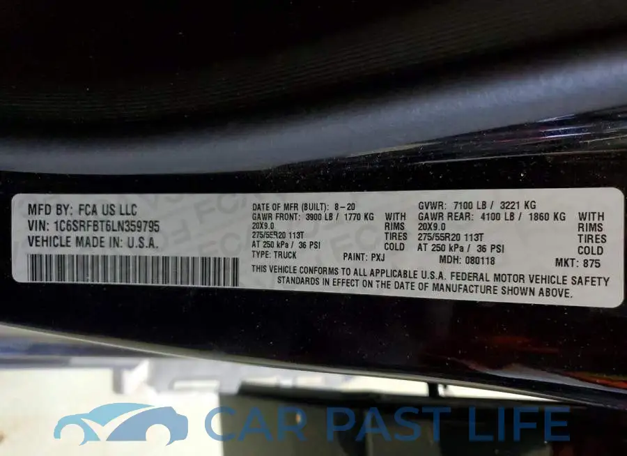 1C6SRFBT6LN359795# 12