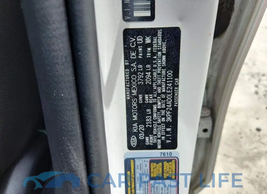 3KPF24AD0LE241100# 12
