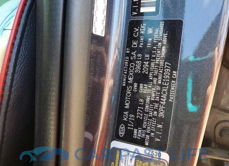 3KPF44ACXLE193977# 12