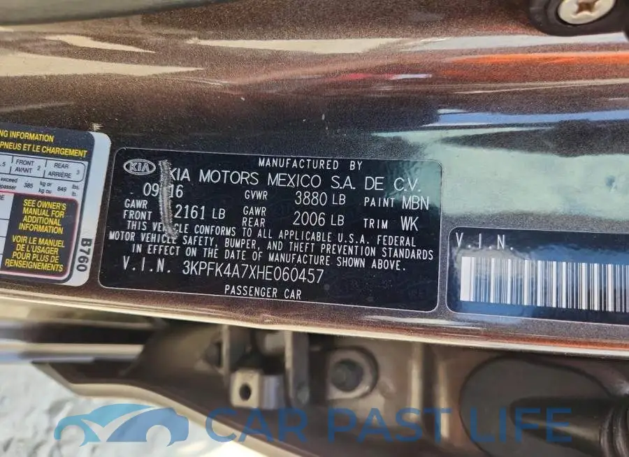 3KPFK4A7XHE060457# 12
