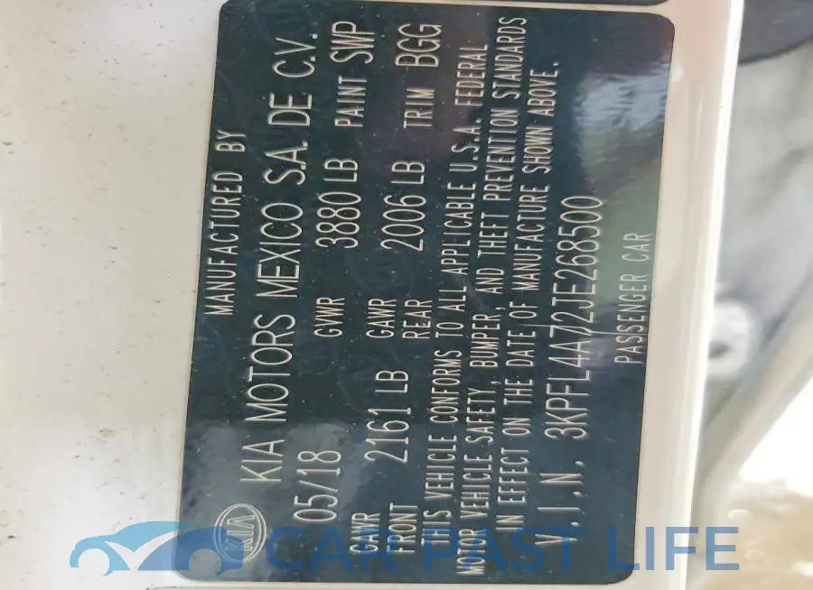 3KPFL4A72JE268500# 12