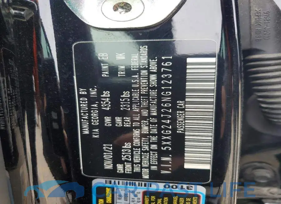 5XXG24J26NG123761# 12