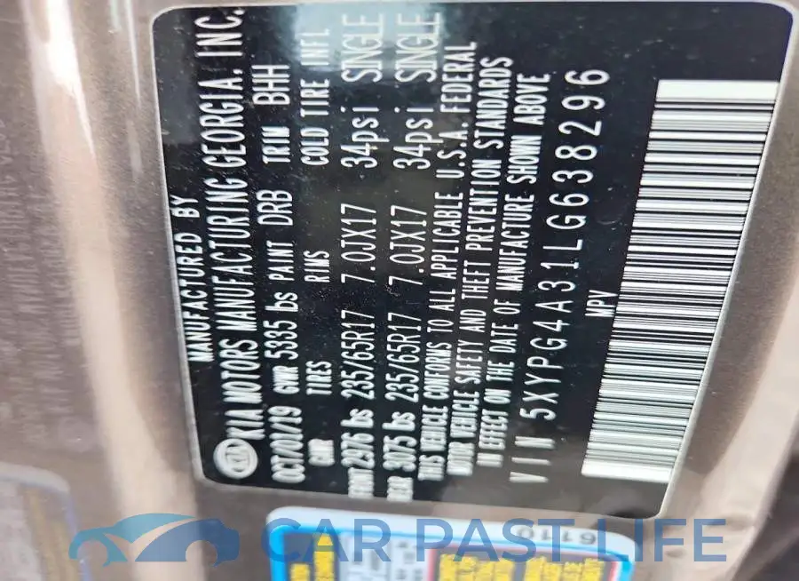 5XYPG4A31LG638296# 13