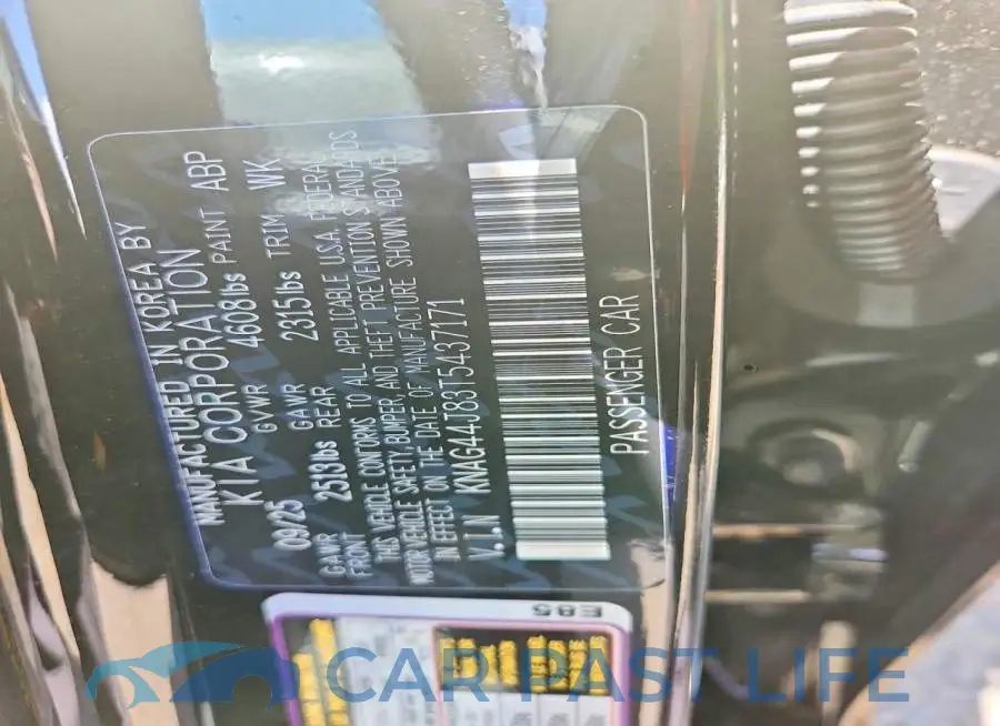 KNAG44J83T5437171# 12