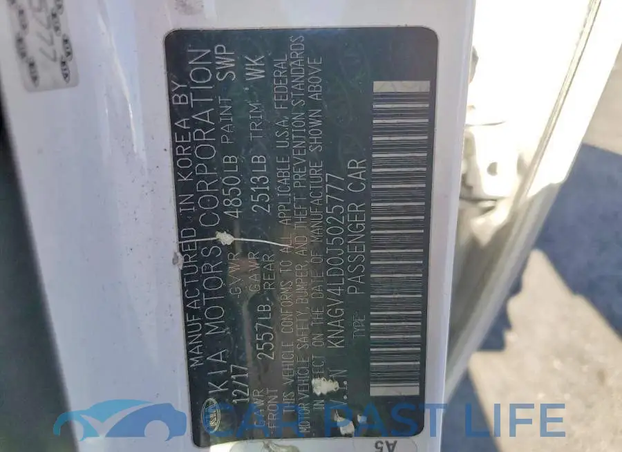 KNAGV4LD0J5025777# 12