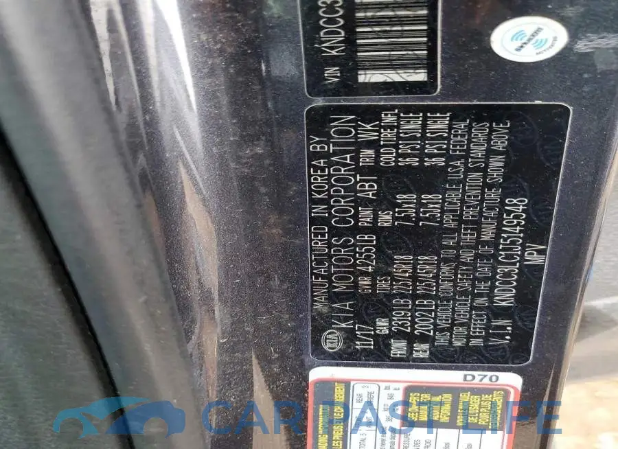 KNDCC3LC1J5149548# 13