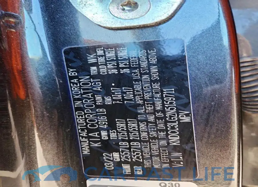 KNDCC3LG2N5159711# 12