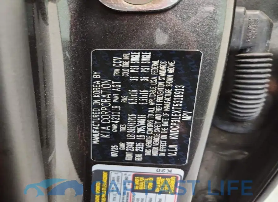 KNDCP3LEXT5318913# 13