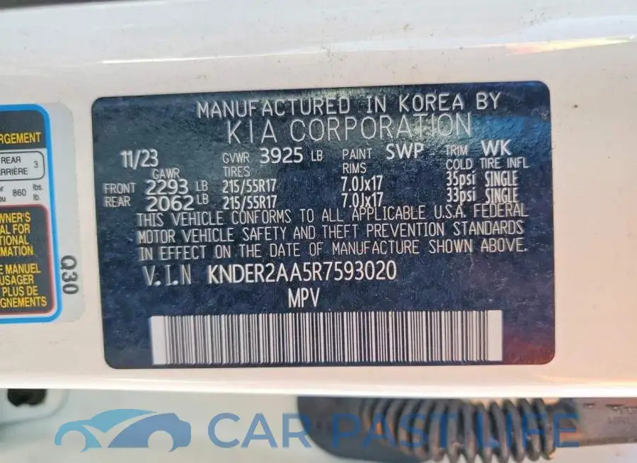 KNDER2AA5R7593020# 13