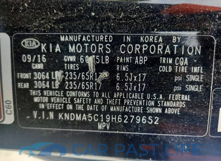 KNDMA5C19H6279652# 13