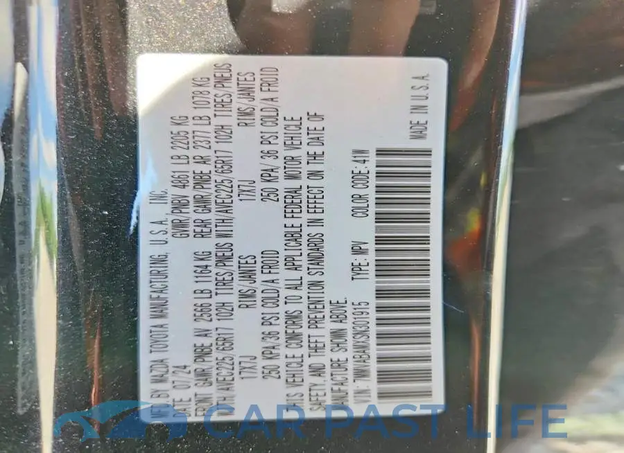 7MMVABAMXSN301915# 13