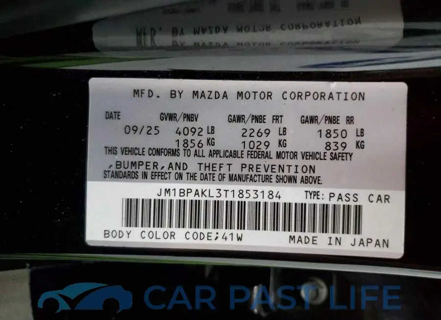 JM1BPAKL3T1853184# 13