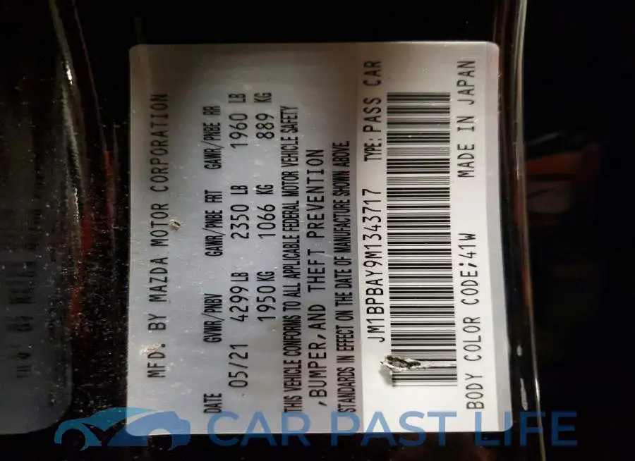 JM1BPBAY9M1343717# 12