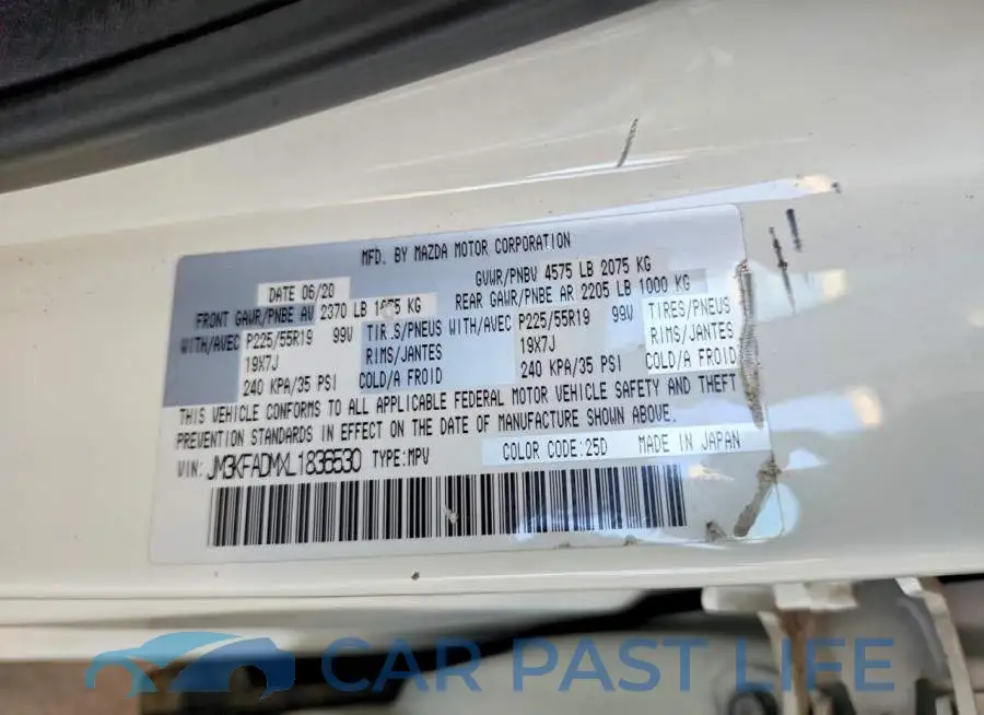 JM3KFADMXL1836530# 14