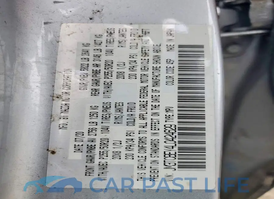 JM3TCBEY4L0424629# 14
