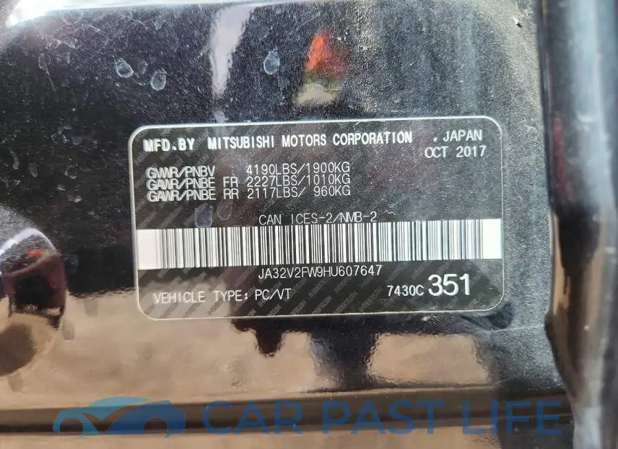 JA32V2FW9HU607647# 12