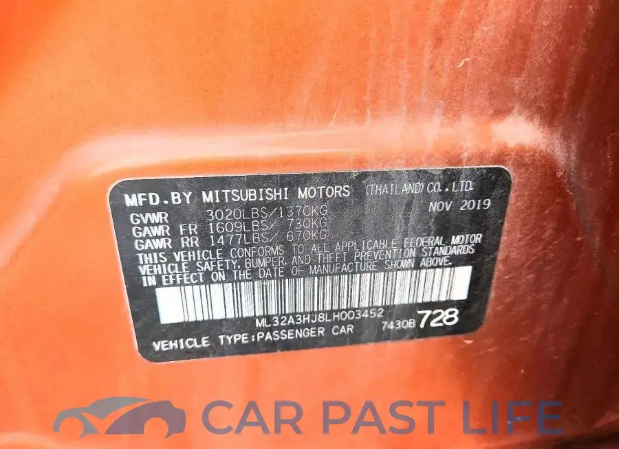 ML32A3HJ8LH003452# 12