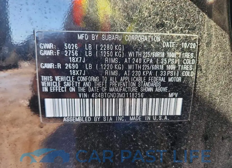 4S4BTGND3M3118256# 12