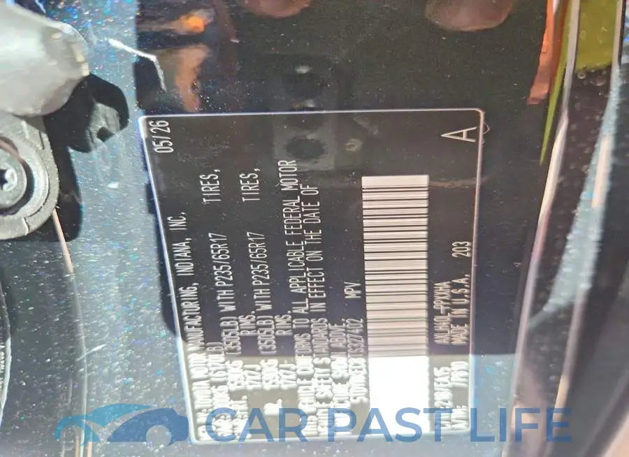 5TDYRKEC8TS327402# 13